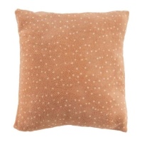 Coussin rose à pois de 43 cm