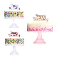 Bougie Joyeux Anniversaire de 10 x 5 cm - PME - 1 unité