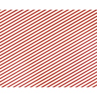 Papier cadeau à rayures rouges et dorées de 0,70 x 2 m