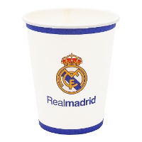 Gobelet du Real Madrid blanc - 8 unités