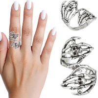 Anneau de mains squelette