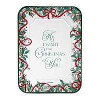 Plateau de 34 X 25 cm de All I want for Christmas is you - 2 unités