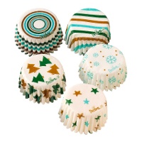 Capsules pour bonbon de 2,7 cm de Christmas Dream - 100 unités