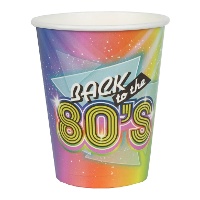 Gobelets des années 80 de 270 ml - 10 unités