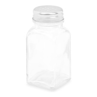 Salière en verre carrée