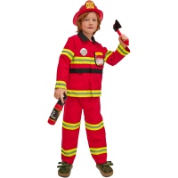 Déguisement de pompier rouge pour enfant