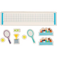 Décorations en sucre 2D pour gâteau - Tennis - 9 pièces