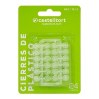 Boutons pression en plastique de 0,8 cm - Castelltort - Fermetures en plastique de 8 mm - 24 paires