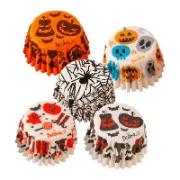 Capsules pour bonbons de 2,7 cm pour Halloween - 100 unités