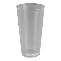 Gobelets en plastique transparent de 450 ml combi - 4 unités