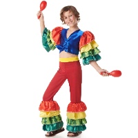 Costume de rumbero multicolore pour enfant