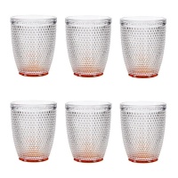 Gobelet à eau ambré 300 ml - 6 pièces