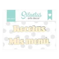 Panneau de Menu et Mes Recettes - Artis décor - 3 unités