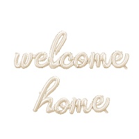 Ballon lettres Welcome Home de 2,58 x 0,55 m