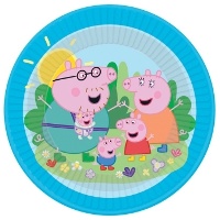 Assiettes Peppa Pig « Amour » de 23 cm - 8 pièces