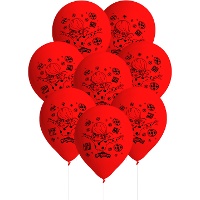 Ballons en latex Ladybug - 8 unités