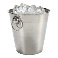 Seau à glace en acier inoxydable de 14,3 x 13,5 cm