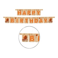 Guirlande Joyeux Anniversaire de Basketball de 3 m