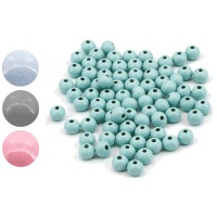 Perles en bois de 0,8 cm - 120 unités
