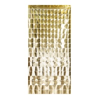 Rideau décoratif métallique doré de 1,00 x 2,00 m
