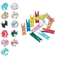 Pinces de couleurs de 2,5 cm - 24 unités