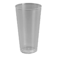 Verres de 450 ml en plastique transparent combi - 25 unités