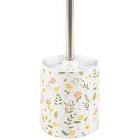 Porte-brosse rond à fleurs