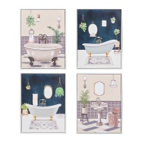 Ensemble de tableaux pour salle de bain, 30 x 40 cm - 4 pièces