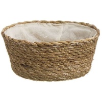 Panier rond en algues 20 x 20 x 8 cm - DCasa
