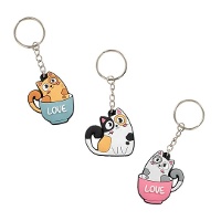 Porte-clés chat - 1 unité
