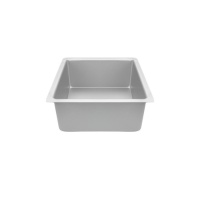 Moule carré en aluminium de 20 x 20 x 10 cm - Décora