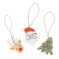 Pendentifs de Noël magiques - 3 unités