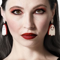 Boucles d'oreilles fantômes mignonnes - 1 paire