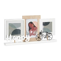 Cadre porte-photos Happy pour 3 photos