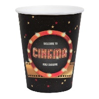Gobelets Hollywood Cinema de 270 ml - 8 unités
