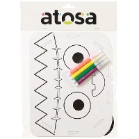 Panier à colorier zombie 20 x 15 cm