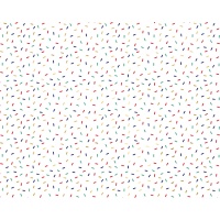 Papier cadeau avec des rayures de couleurs de 0,70 x 2 cm