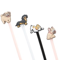 Stylo souriant en forme de chien - 1 unité