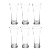 Verre conique transparent de 320 ml - 6 unités