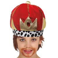 Chapeau de roi mage avec couronne pour enfant