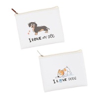 Porte-monnaie chien amoureux assorti - 1 unité