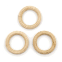Anneau en bois de 5 cm - 3 unités