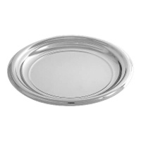 Assiettes en plastique carrées métallisées de 23 cm - 6 unités