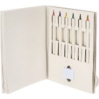 Ensemble pour colorier avec crayons de couleurs et gomme