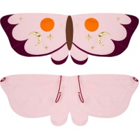 Ailes de papillon en tissu rose pour enfants 95 x 32 cm - PartyDeco