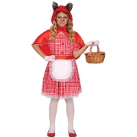 Déguisement de Petit Chaperon Rouge loup pour fille