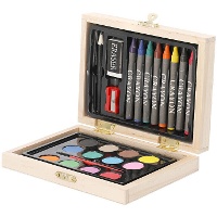 Mallette de coloriage en bois - 24 pièces