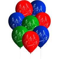 Ballons en latex de Power Rangers - 8 unités