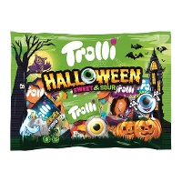 Sac de friandises d'Halloween - emballage individuel - Trolli Halloween doux & acide - 360 gr