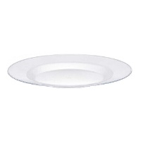 Assiette ronde transparente de 20,5 cm - 1 unité